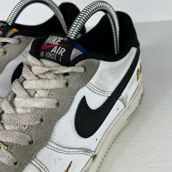 Nike Air Force 1 Low Ken Griffey Jr Sr Sneakers FLAW DJ5195-100 White 6Y, 7.5W - Picture 9 of 11